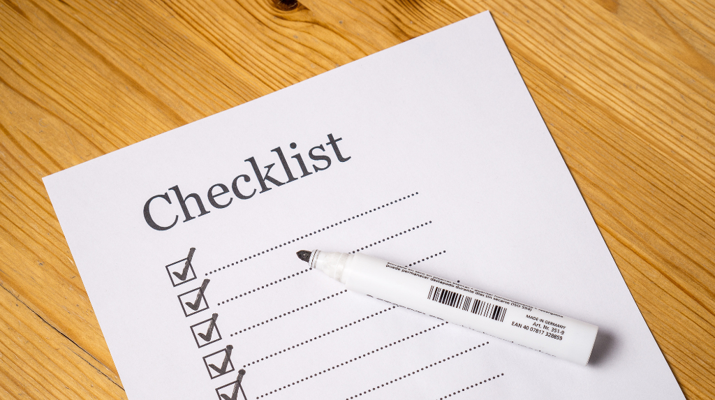 Relationship Proof Checklist