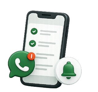 WhatsApp updates and live application tracking