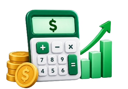 Cost calculator illustration